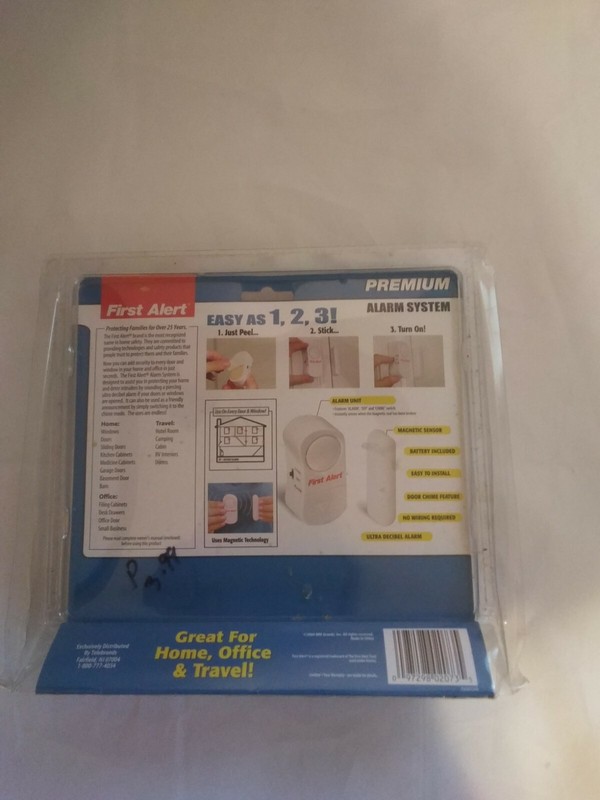 First Alert Instant Alarm For 4 Windows or Doors Peel and Stick As Seen on TV gallery