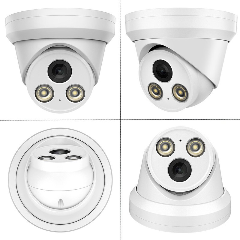 VIKYLIN 8CH 8POE NVR Systems Turret Dual light Color+IR 5MP IP CAMERA MIC Lot US gallery