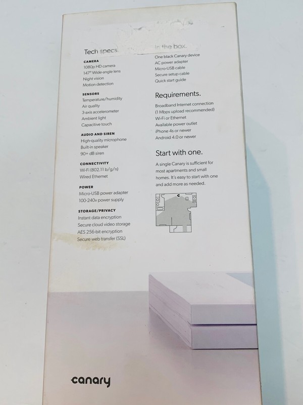 Canary CAN100USBK All-in-one Home Security Device/Black NEW #1# gallery