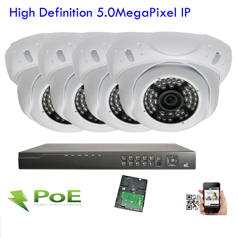 4Channel H.265 NVR 1920x 2592P 5MP PoE 48IR IP IP66 ONVIF n9 Security Camear6