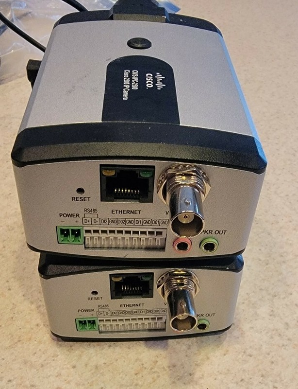 Lot of 2 - Cisco CIVS-IPC-2500 Video Surveillance 2500 Series IP Camera gallery