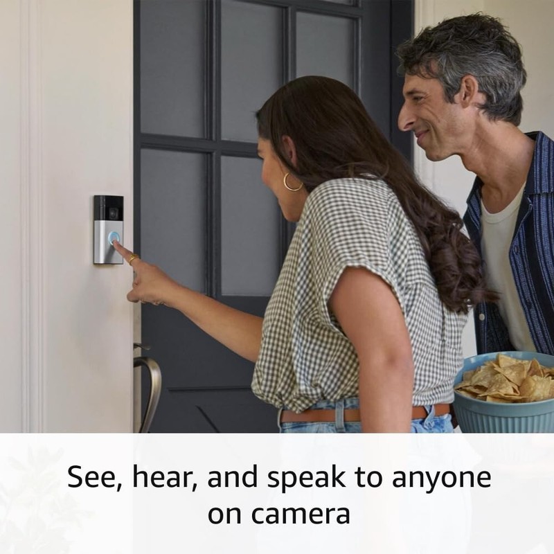 Ring Battery Doorbell with Smart Wi-Fi 2 Way Audio and Plug-in Indoor Camera gallery