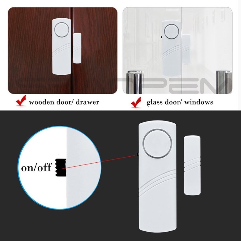 Wireless Magnetic Sensor Home Security Alarm Kit - Easy DIY Installation gallery