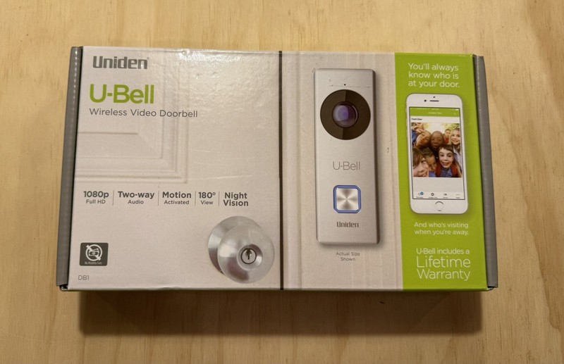 Uniden DB1 Wireless Video Doorbell