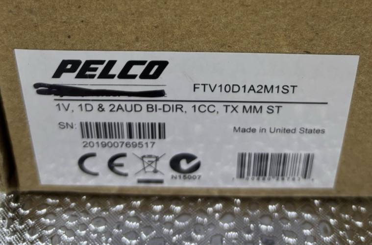 Pelco FTV10D1A2M1ST 1 Channel Video Fiber Transmitter ST Connector, Multi-Mode gallery