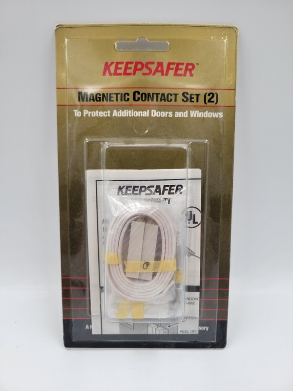Vtg 90’s Keepsafer Magnetic Contact Set (2) Interior Security Detection SSD New!