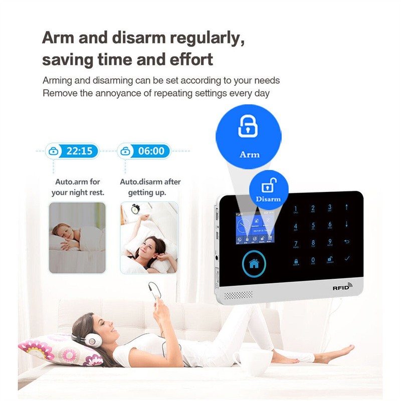 App Control Wireless Alarm System for Home Burglar Security Smart House KitQK gallery