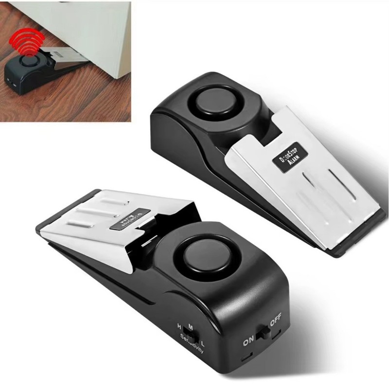 4 pack :Portable Anti-Theft 120DB Alarm Door Stopper security Door Alarm:4 Pack gallery