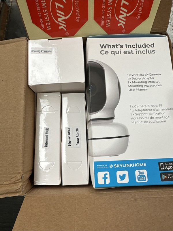 SkyLink Wireless Alarm, Camera Deluxe Security System - Echo Alexa Please Read gallery