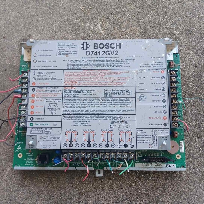 BOSCH D7412GV2 ALARM CONTROL SIGNAL CONTROL PANEL