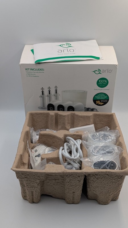Arlo 720P HD Security Camera System VMS3330W - 3 Wire-Free Cameras gallery