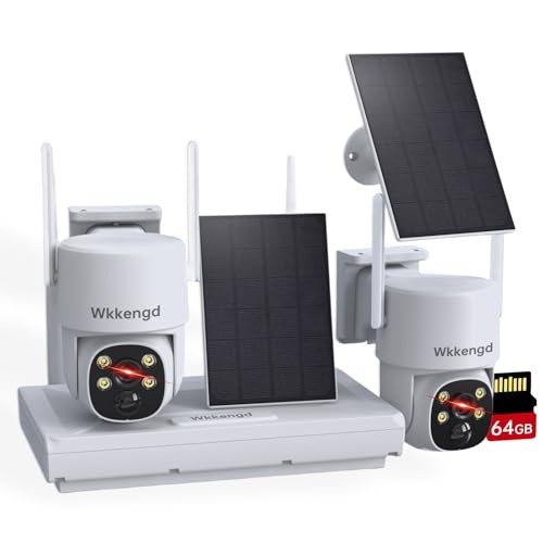 3MP F1.0 Aperture True Full Color Night Vision 2-Cam Kit 5G/2.4G WiFi 2pcs+64GB gallery