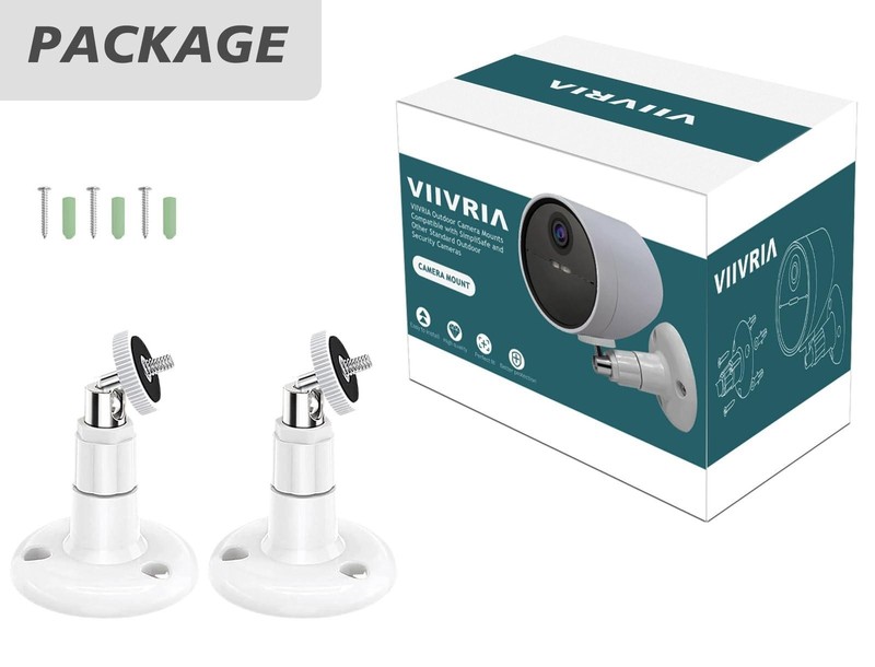 2 Pack Wall Mount Compatible with Simplisafe Outdoor Security Camera, 360° Rot gallery