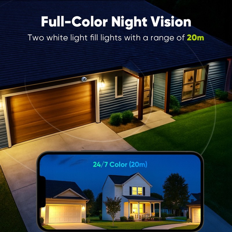 SANNCE 8CH NVR 3MP Color Night POE IP Security Camera System AI Detection 1TB gallery