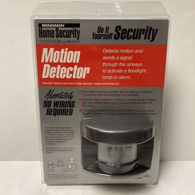 Brinkmann Home Security Wireless Motion Detector Lamp Activator Floodlight Adapt gallery