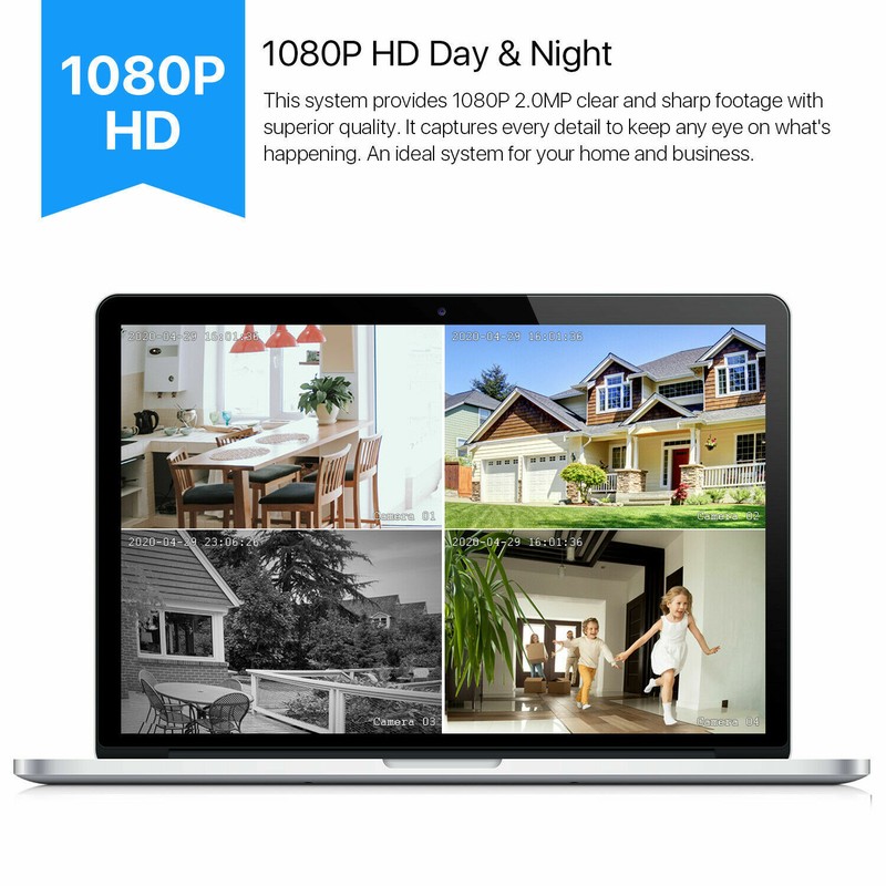 ZOSI 16 Channel H.265+ DVR 1080p Security Outdoor Camera System Night Vision 2TB gallery