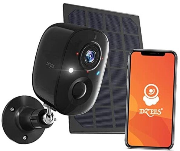 Upgrade Solar Camera Security Outdoor Wireless, 1 Pack Solar Camera Black gallery