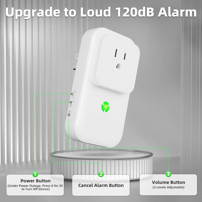 Satisure Power Failure Alarm for Freezer Alarm, Power Outage Alarm,Power Loss gallery