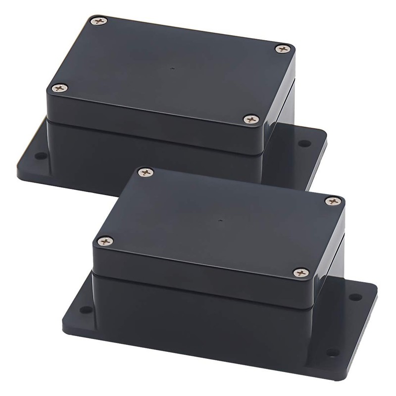 Zulkit Junction Box ABS Plastic Dustproof Waterproof IP65 Universal Black