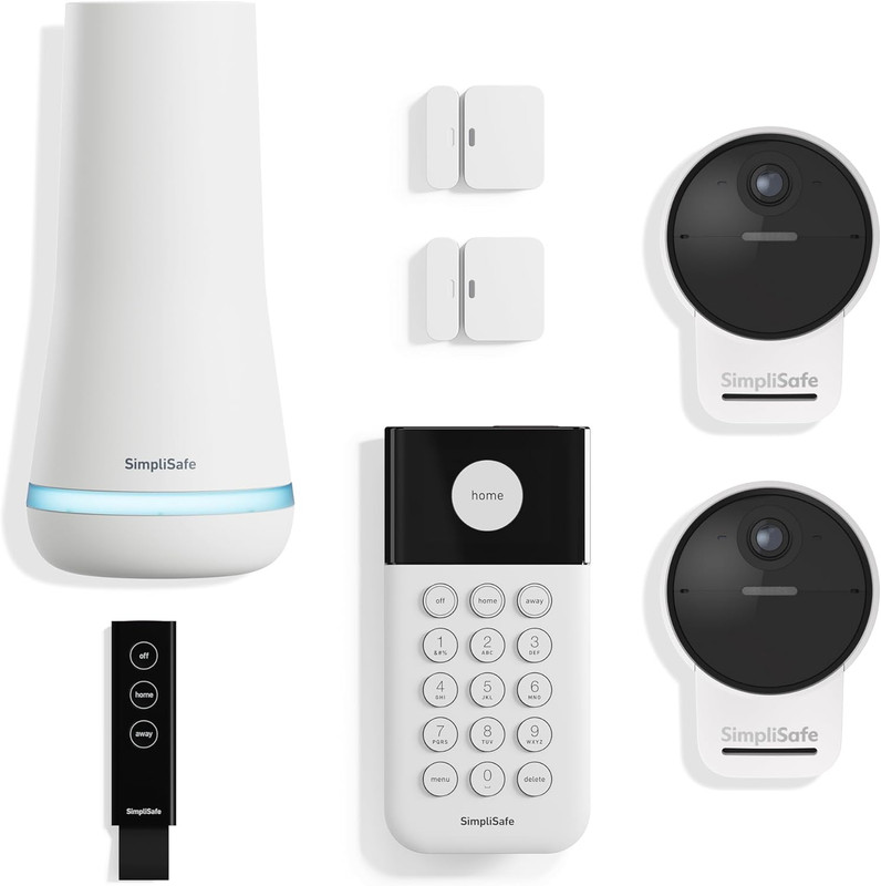 7 Piece Wireless Outdoor Camera Home Security System – Optional 24/7 Professiona