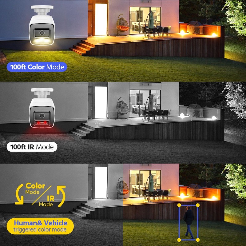 ANNKE 32CH 12MP NVR 4K Full Color POE Security Camera System 8MP Audio Recording gallery