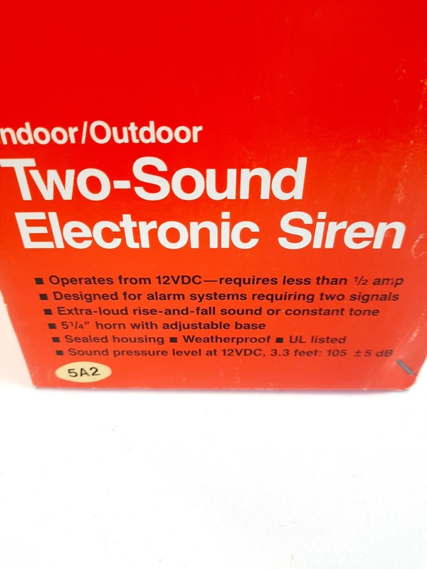 Vtg Safe House 2 Sound Electric Siren Indoor Outdoor Home Alarm System No B-193 gallery