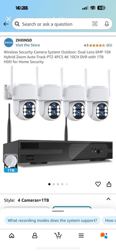 Wireless Security Camera System Outdoor: Dual Lens 6MP 10X Hybrid Zoom Auto-T…