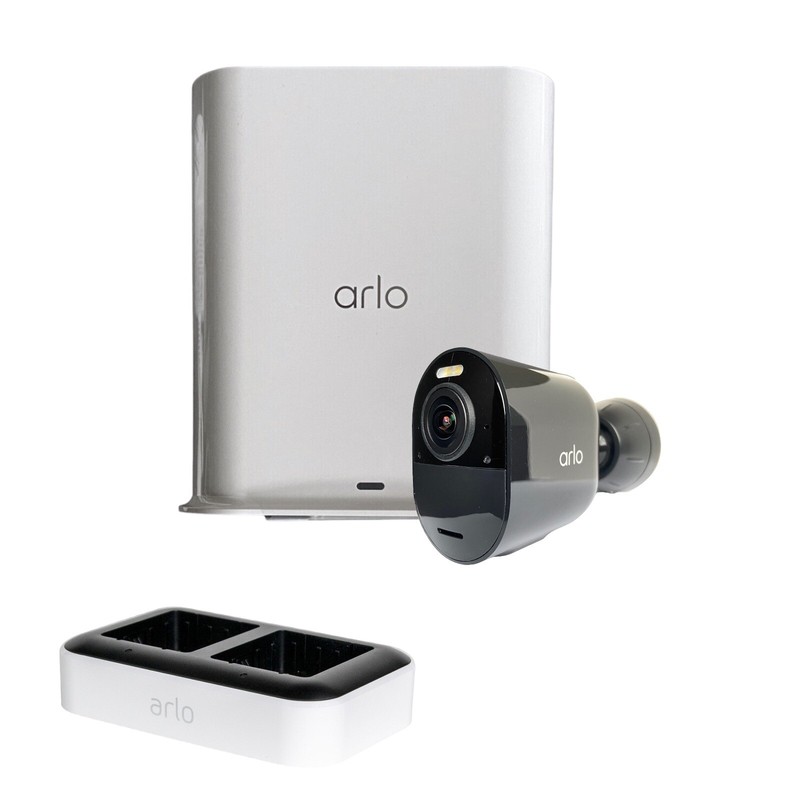 Arlo Pro 5S 2K Wireless Security System with Smart Hub & Dual Charger – Black