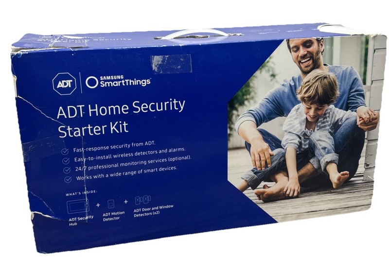 Samsung ADT Home Security Starter Kit Hub, Motion Detector, Door And Window {104