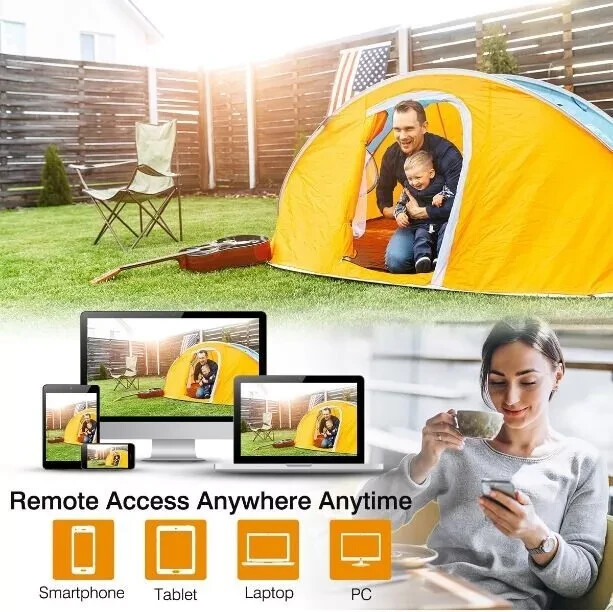 Floureon 5MP 1920P Pan Tilt Outdoor Waterproof WIFI Security Camera Remote View gallery