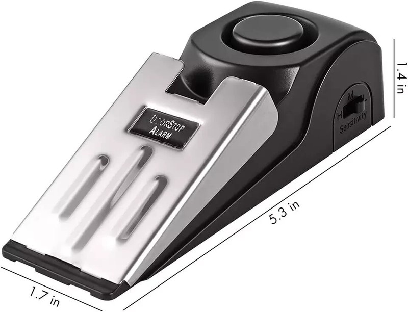 Door Stop Alarm, Door Stopper Security for Home Travel Apartment with 120DB gallery