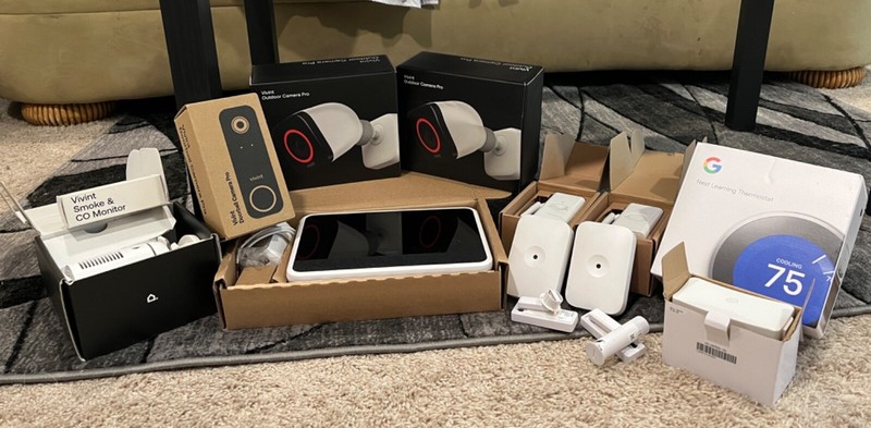 Slightly Used Vivint Complete Home Security System