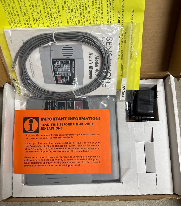 Sensaphone 400 Remote Monitoring System – Gray (FGD-0400) Open Box