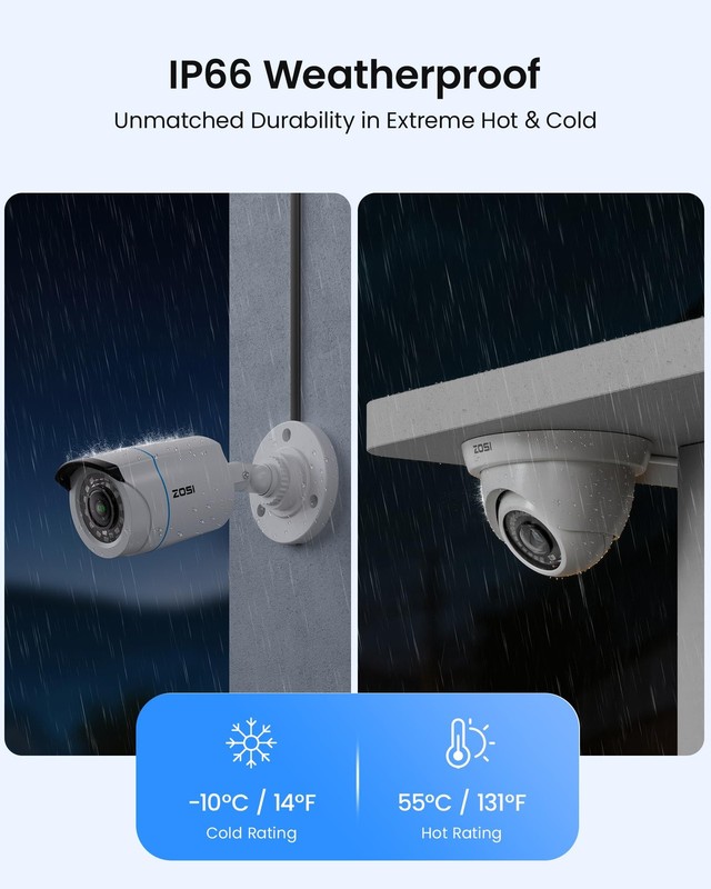 ZOSI 3K Lite Home Security Camera System with AI Human Vehicle Detection, H.2... gallery