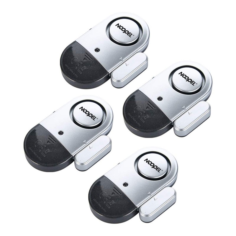 Door Alarms When Opened for Safety, 4 Pack 120dB Loud Window Sensors for Home...