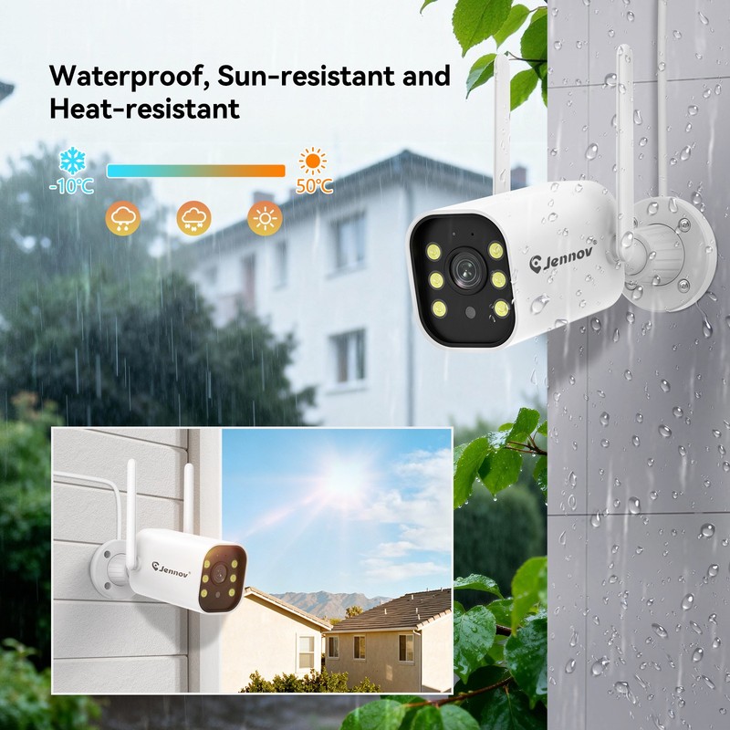 5MP Surveillance Camera System Wireless Security Home Outdoor WiFi 10CH NVR 1TB gallery