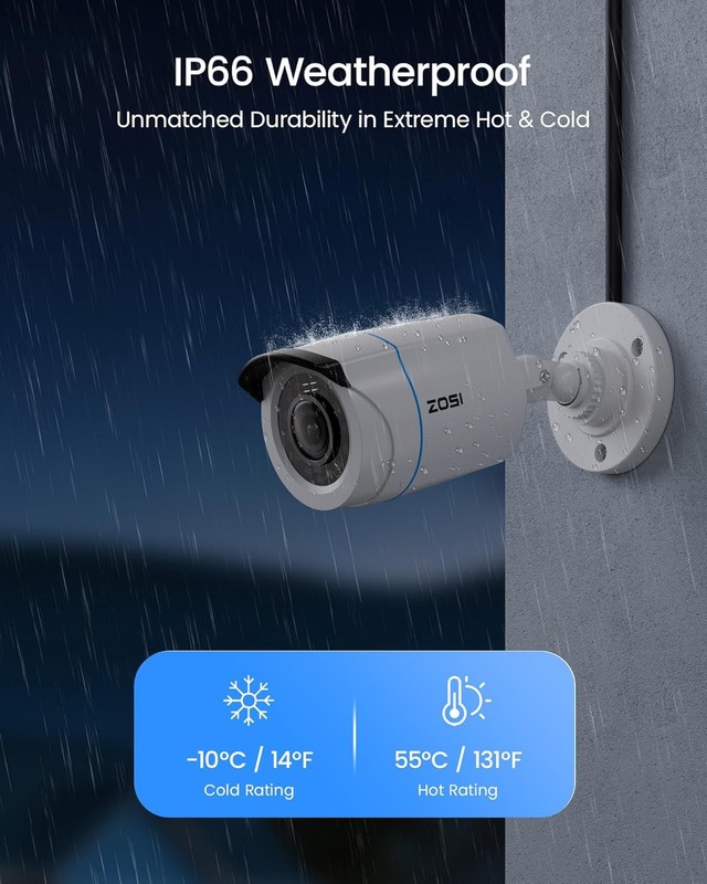 ZOSI 5MP Home Security Camera System 8 Channel 1TB HDD H 265 gallery
