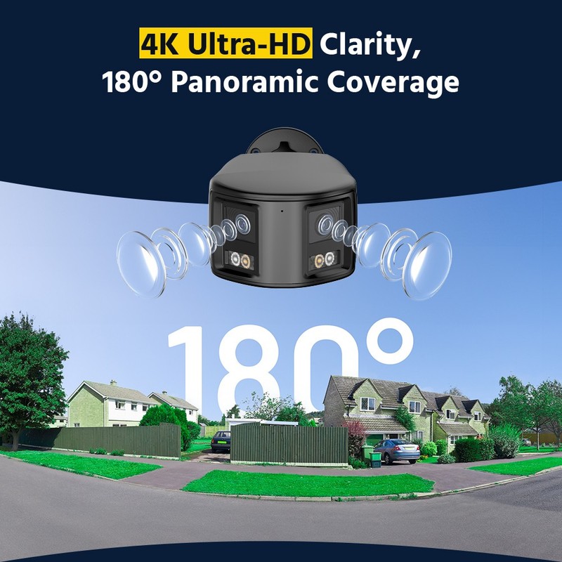 ANNKE FCD800 4K Dual Lens PoE Security IP Camera 8MP Color Night Two-Way Audio gallery