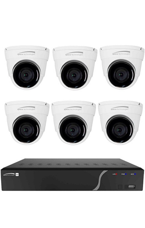 8 channel NVR with Six 5mp IP cameras