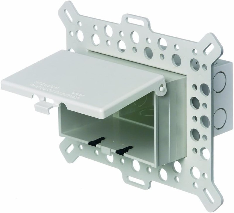 Arlington DBHM1W-1 Low Profile IN BOX Electrical Box Horizontal/1-Gang, White gallery