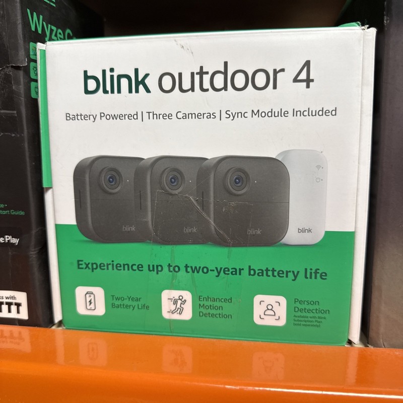 Blink Outdoor 4 Battery Powered 3-Camera Security System NEW, Factory Sealed