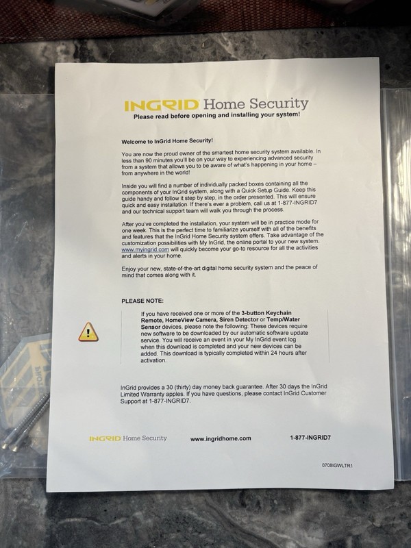 Vintage NIB 2007 Ingrid Smart Home Security Set Camera, Console, Siren, Full Kit gallery