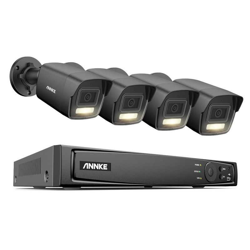 ANNKE 8CH 16CH 12MP NVR 5MP POE Security IP Camera System AI Color Night Vision