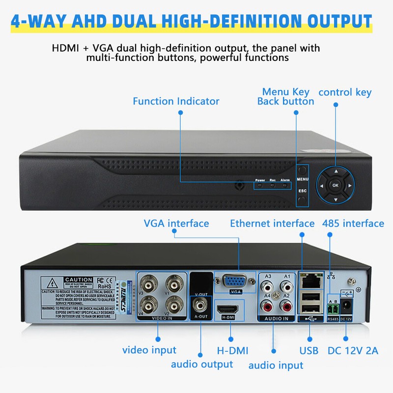 4CH H.265+ 5MP Lite 4K HD CCTV Security Camera System Kit with DVR Home Outdoor` gallery
