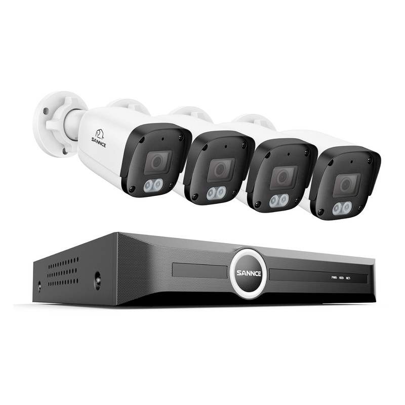 SANNCE 8CH 6MP NVR 5MP Audio POE Security Camera System Outdoor IP Network IP67