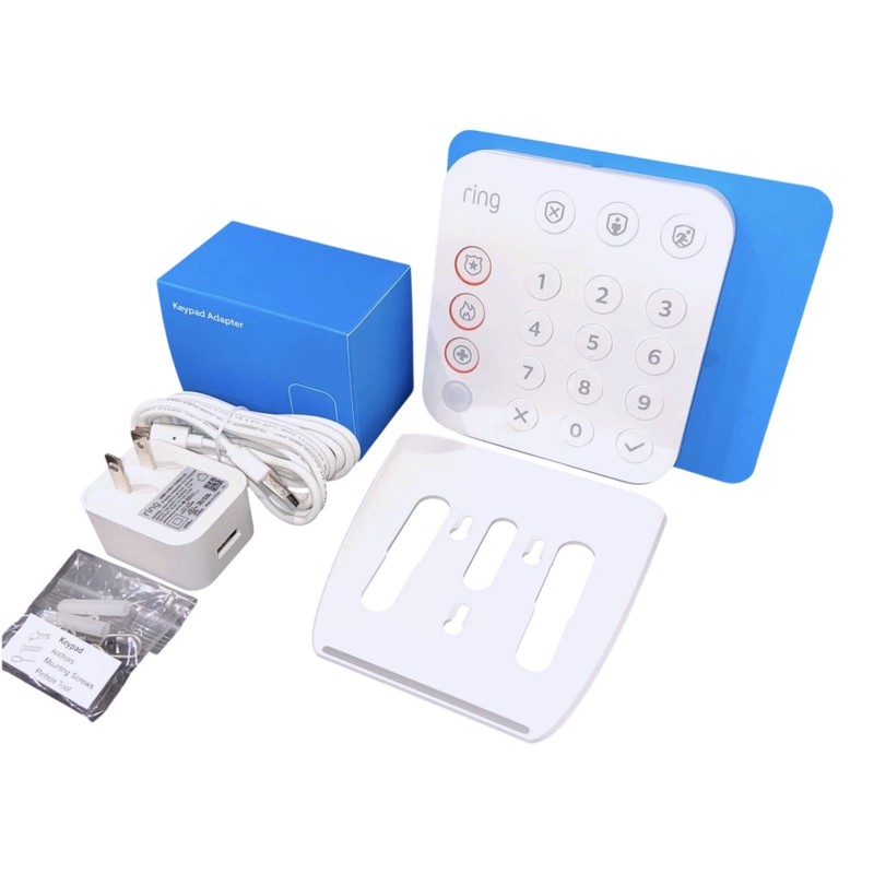 Ring Alarm Security System 8 Piece Kit with Battery Doorbell Satin Nickel gallery