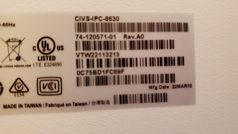 New Cisco CIVS-IPC-8630 Dome 1080p IP Outdoor surveillance Camera, WDR Pro gallery
