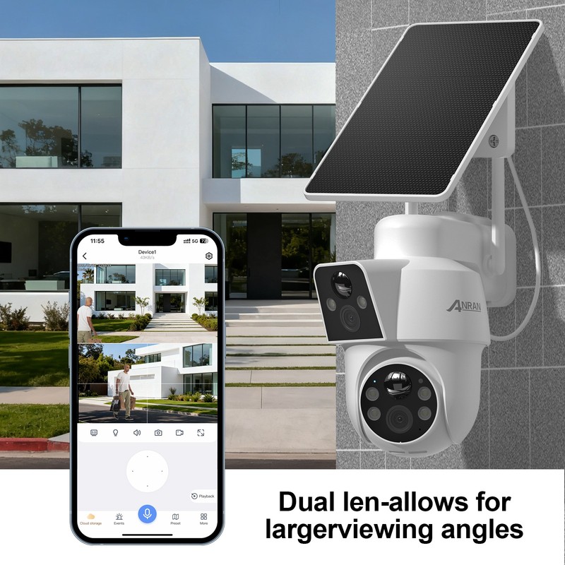 ARCCTV Solar Security Camera- 360°Pan-Tilt,Full Color Night,100%Wireless Outdoor gallery