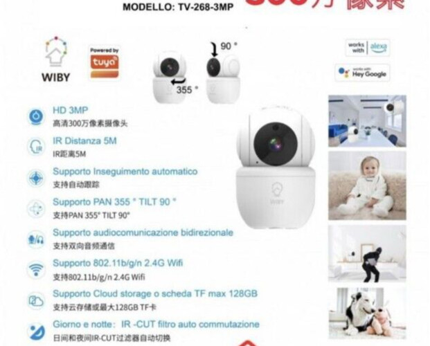 Tuya Mini Smart Indoor Camera Wi-Fi Video Surveillance Baby