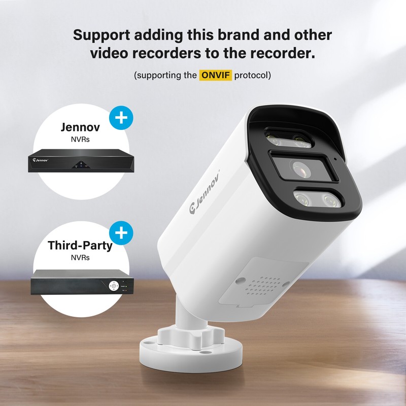 8MP PoE Security IP 4K Bullet Camera 100ft Night Vision Waterproof Add-on RTSP gallery